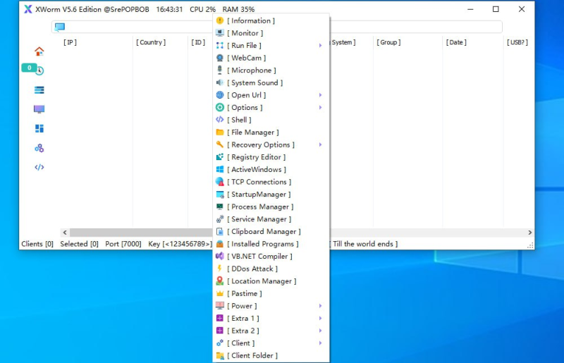 PC远控 - Xworm V5.6-免费源码分享、Cyber技术站